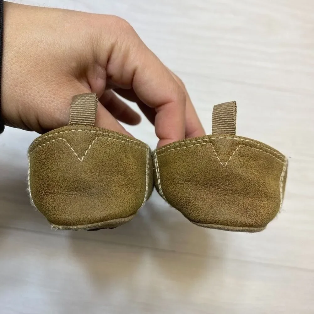 Ariat Brown Print‎ Slip-On Shoes  Sole Fabric Unisex Baby Toddler